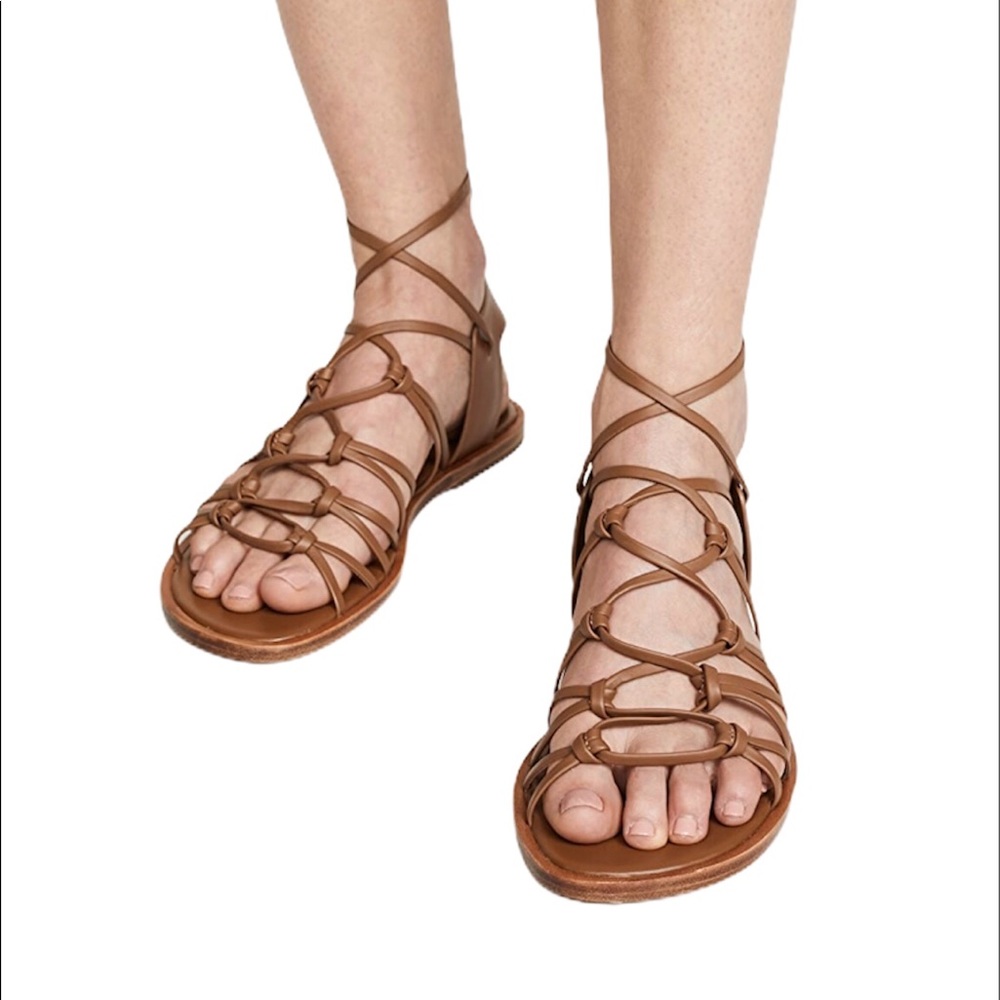 Vince Palmera Sandals, Brown, Sz 8